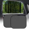 2Pcs Mesh Car Window Sun Shade for UV Protection Static Cling Baby Side Window Sunshield for Sedan SUV