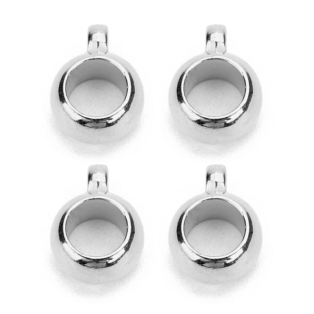 100pcs/Lot CCB Big Hole Beads with Hanging Clip Clasp Pendant Spacer Charms Bead for DIY Jewelry Making Accessories Supplies