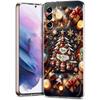 Transparent Phone Case Cover for Samsung Galaxy S25 S24 S23 S22 S20 S21 FE Ultra S24 S10 S10E Plus 5G New Year Christmas Pattern