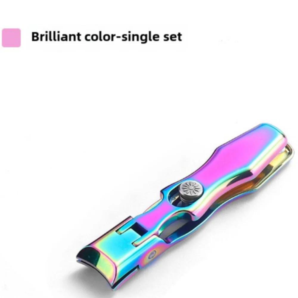 Tragbarer Nagelknipser, ultra-scharfer Fingernagelknipser, Zehennagelschere aus Edelstahl, breite Backenöffnung, Spritzschutz für die Maniküre