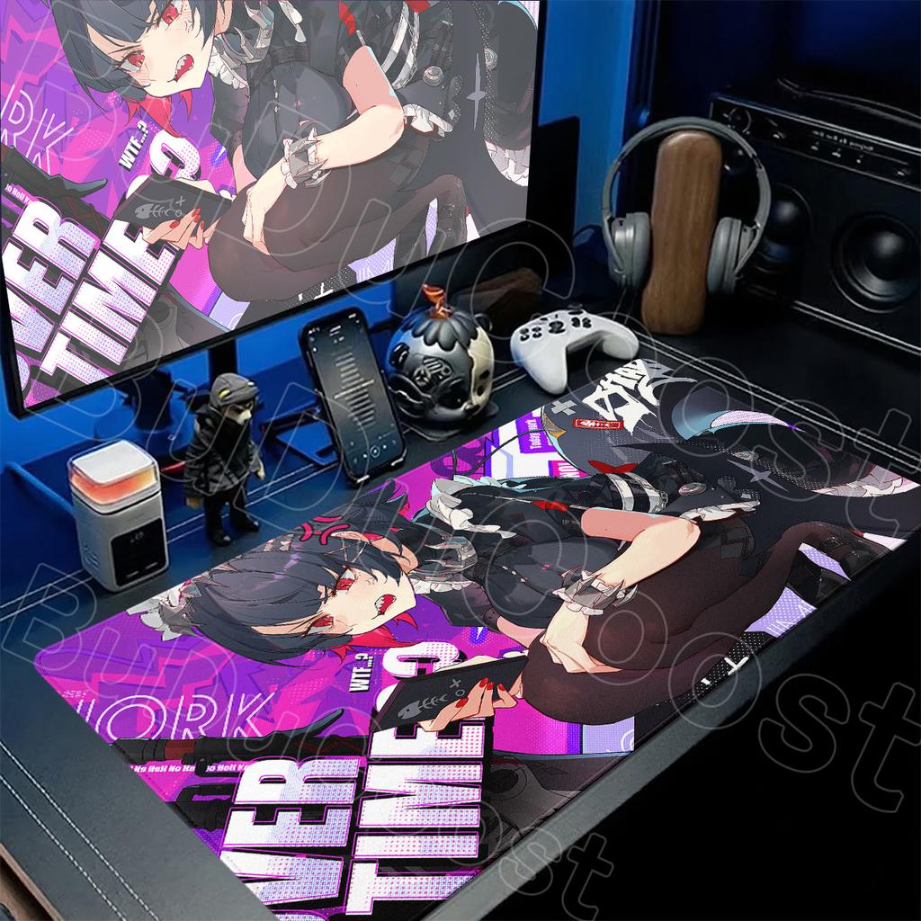 Anime Girl Ellen Joe Mouse Pad Laptop Office Long Table Mat Large Gamer Keyboard Carpet XXL Zenless Zone Zero Non-slip Mousepads