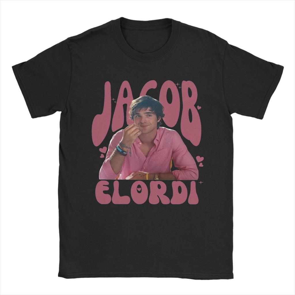 Unisex TShirts Jacob Elordi Y2K Vintage Funny Cotton Tee Shirt Short Sleeve T Shirts Round Neck Clothes Printing