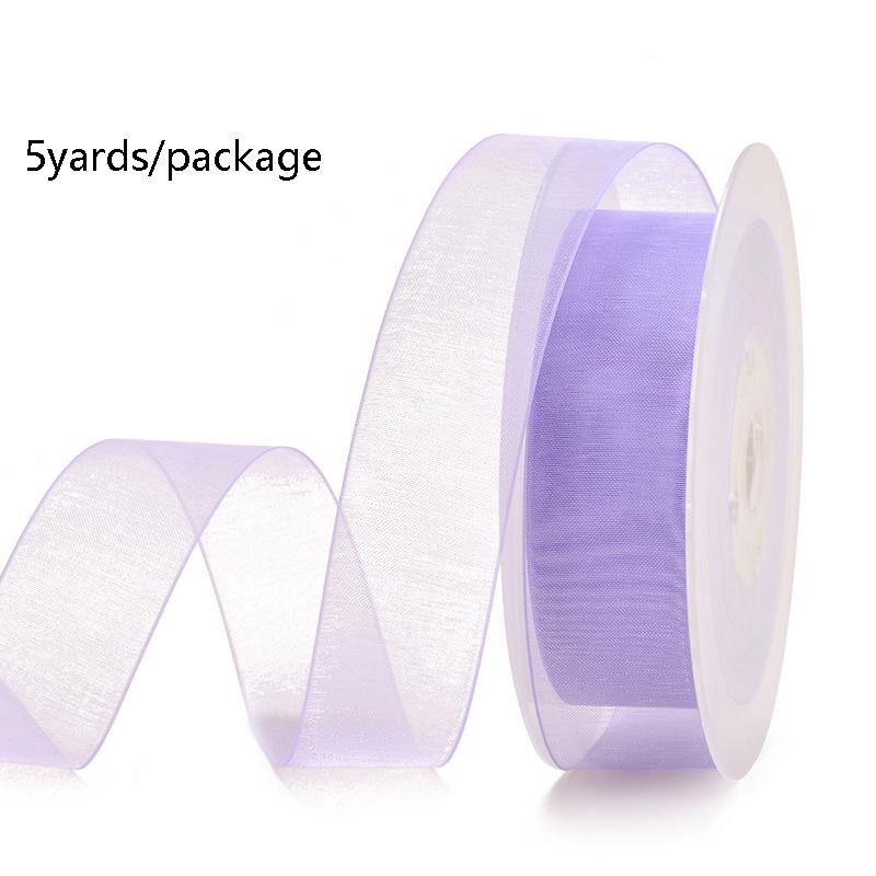 5 Yards Sheer Chiffon Ribbon Suitable for Gift Wrapping, Wedding Decor, Home Decor, Girl Hair Accessories Handmade DIY