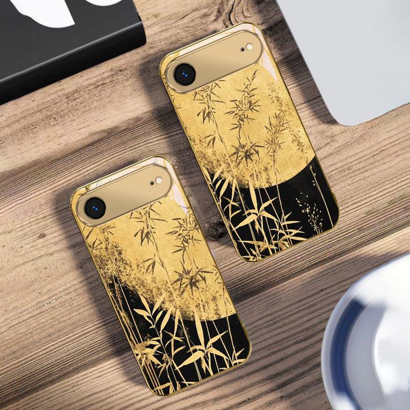 Cypress Forest Scenery For IPhone 17Pro Max 16 17 Pro oMax 15 Pro 14 13 Plus 12Mini 11ProMax XR 16E Air Golden Glass Phone Case