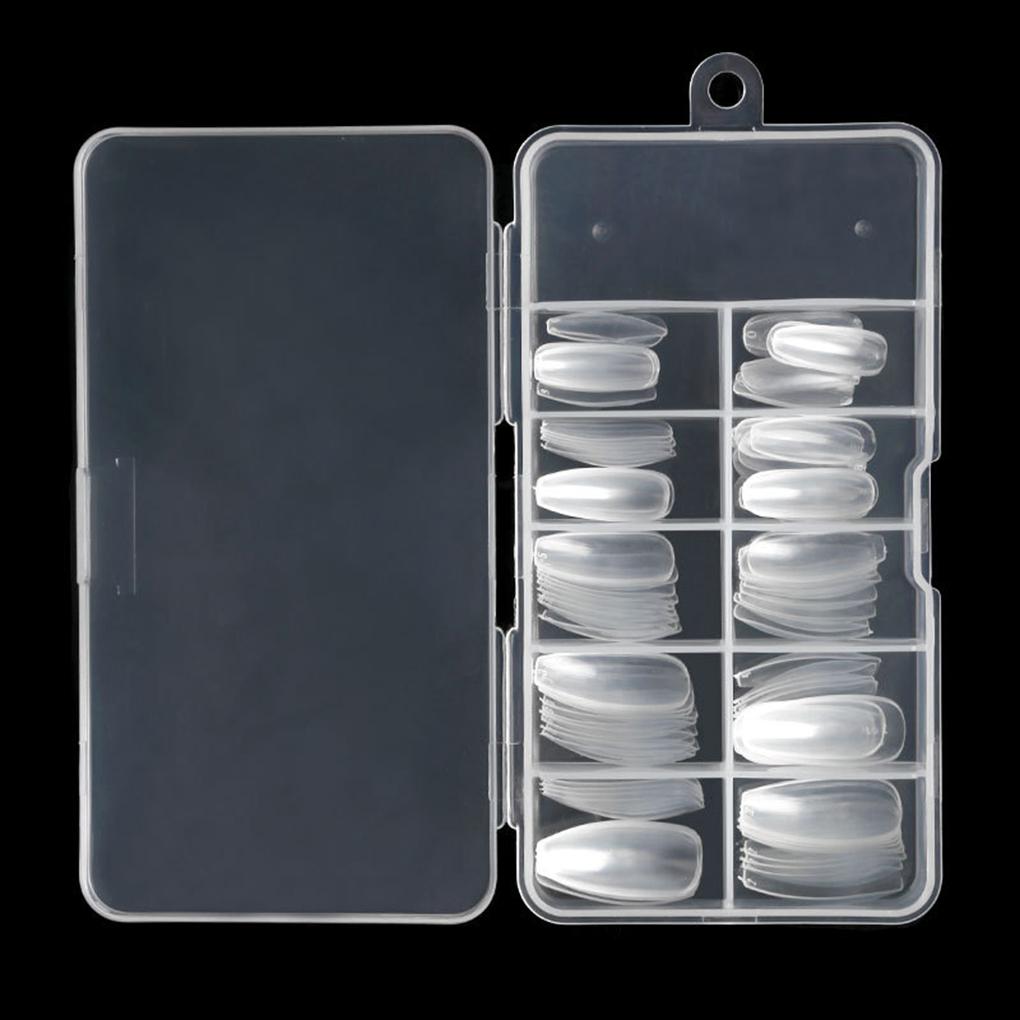 1 Set False Nail Elegant Wear-resistant Different Colors High-ranking Fine Workmanship New-style Magnificent Manicure Kit