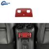 Rear Window Switch Cover Trim Decor Panel For Jeep Wrangler Red Carbon Fiber ABS