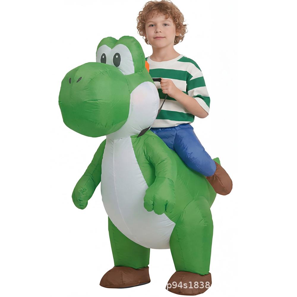 Yoshi Izjādāms Piepūšams Dinozauru Tērps Pieaugušajiem
