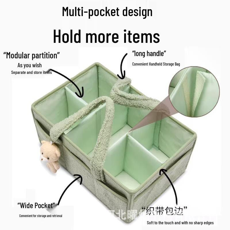 Portable Baby Diaper Organizer and Changing Table Rack