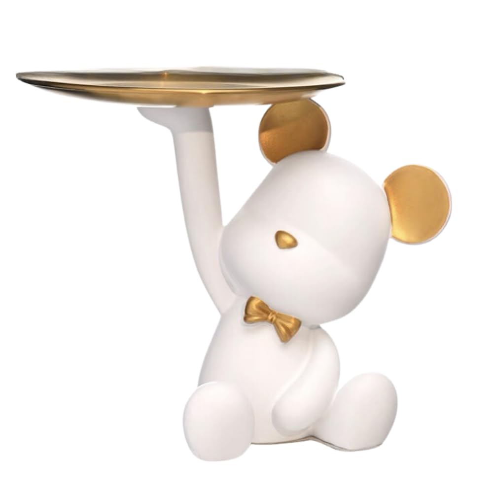 Ideastore Interior Goods, Small Item Holder, Korean Goods, Korean Stylish Object, Bear, White