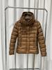 Winter new classic European fashion hooded slim fit white duck down short down jacket women