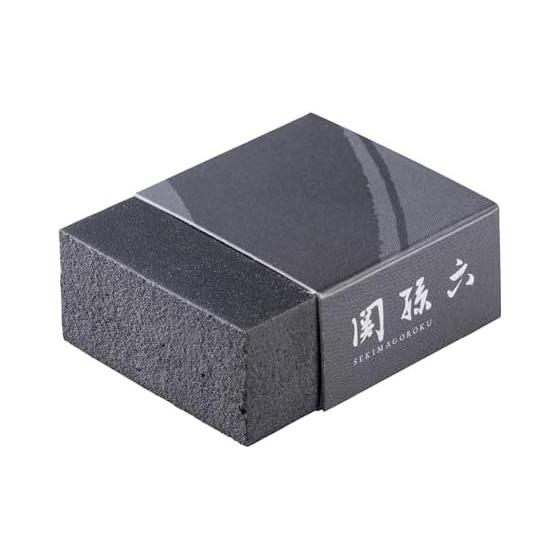 Kai KAI Fine-grained abrasive, scratch resistant, rust eraser, kitchen knife, rust, water stain, stain remover, Magoroku Seki, black, made in Japan