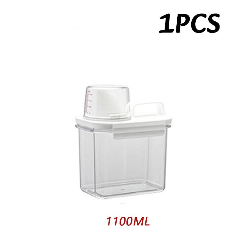 Clear Airtight Food Storage Container Kitchen Measuring Rice Bucket Household Grains Sealed Jar Moisture-proof Food Storage Box