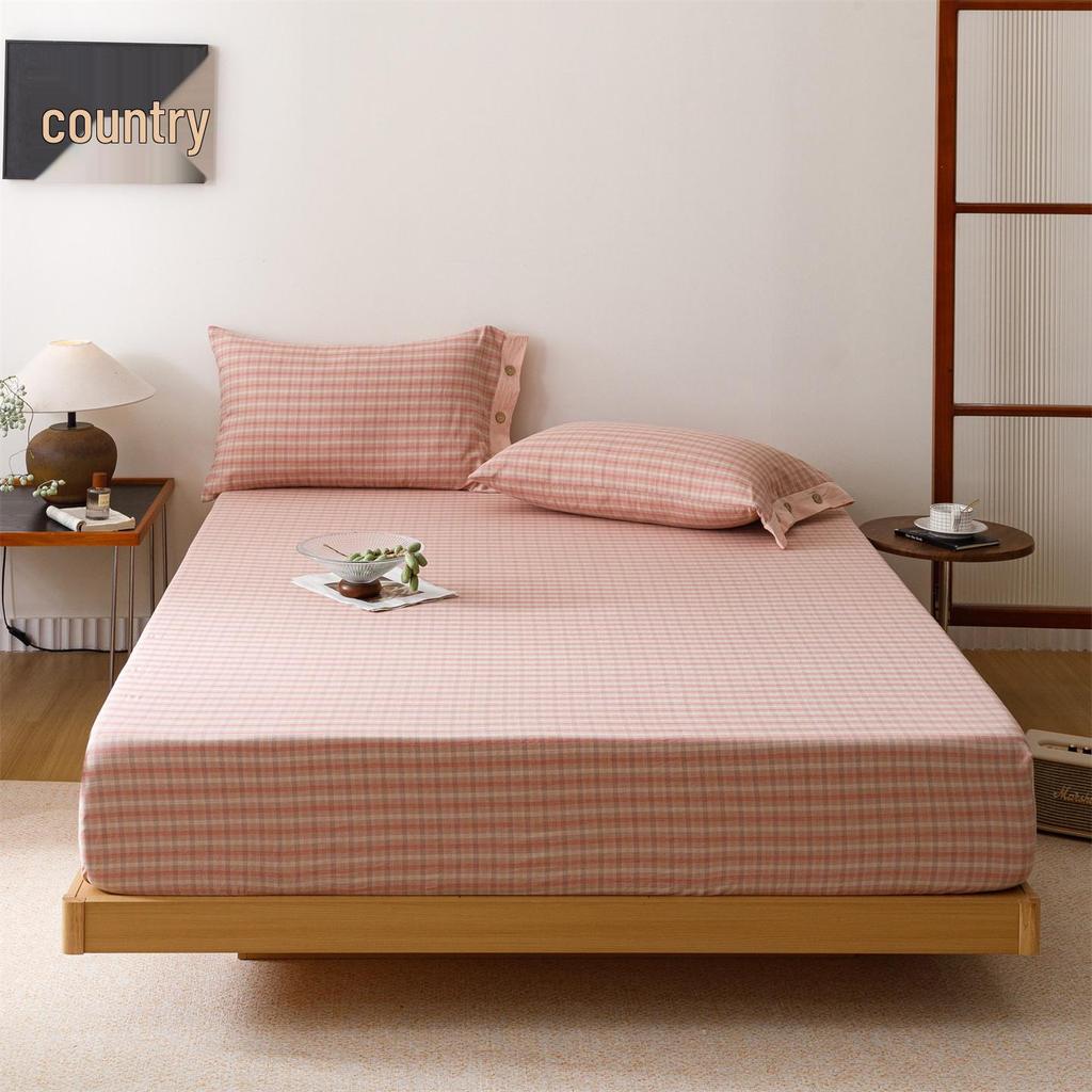Cotton Fitted Sheet: Soft, Skin-Friendly, Moisture-Absorbing, Sweat-Wicking, Machine Washable Mattress Protector