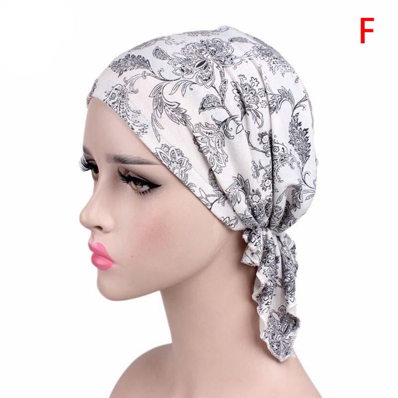 Women Muslim Turban Cancer Chemo Cap Stretch Wrap Beanie Head Scarf Cover Hats