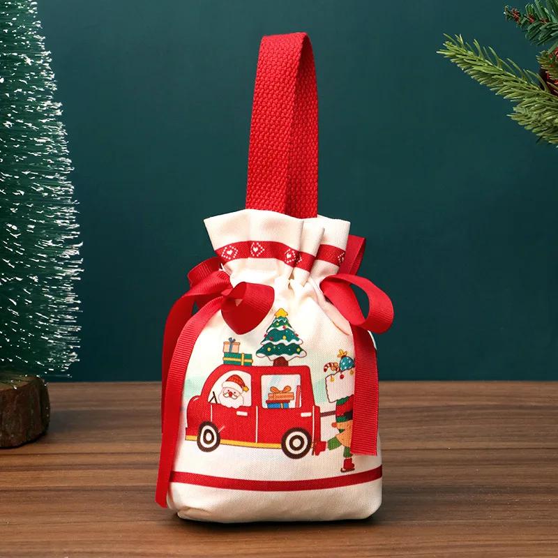 Creative Christmas Gift Bags Apple Candy Bags Peace Night Packaging Box Small Holiday Gift Pouch for Kids and Christmas Gifts