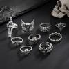 Skull Ring, Trendy and Cool Punk Accessory, Unisex Dark-themed Jewelry, Quirky and Domineering Hand Accessory, Unique Halloween Gift