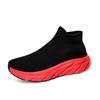 New winter velvet couple one-pedal high-top socks shoes women's casual sports shoes
