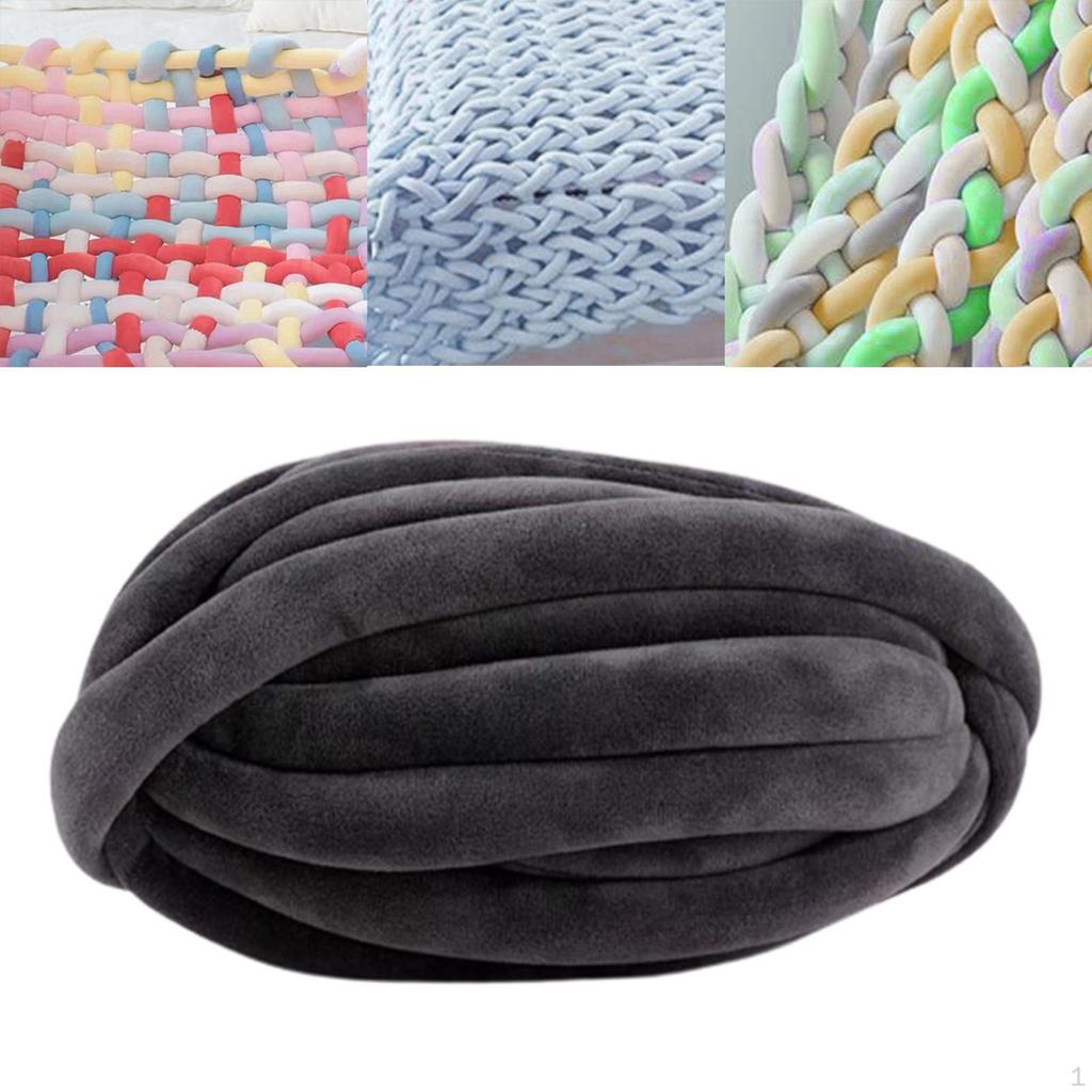 Gruba włóczka Bulky Jumbo Tubular Arm Knitting na poduszkę, koc, matę