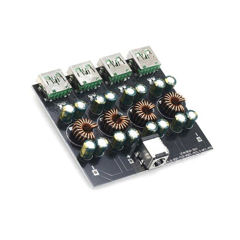 4 Port quick charges PCB Board Small  4 Device Fast Charging Board Small  Charging Solution for Smartphones & Tablets