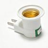 1/10PCS E27 Lamp Socket Adapter with Switch EU Plug Plastic Standard Screw-in Socket Outlet Converter Bulbs for Home