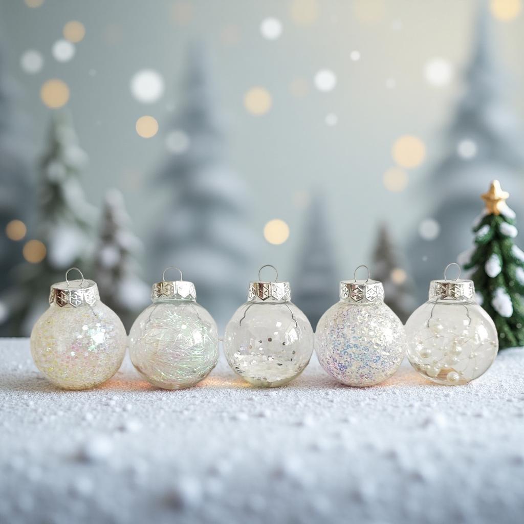 6cm Christmas Tree Balls Ornament Pink Blue Xmas Hanging Tree Bauble Pendants Home Party Decor Navidad 2026 Decoración Gift