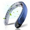 (blu) Ventilatore da collo ricaricabile Rayronix con display a LED, 3 velocità, ventola personale a raffreddamento a 360°, ventola portatile USB-C da 4000 mAh
