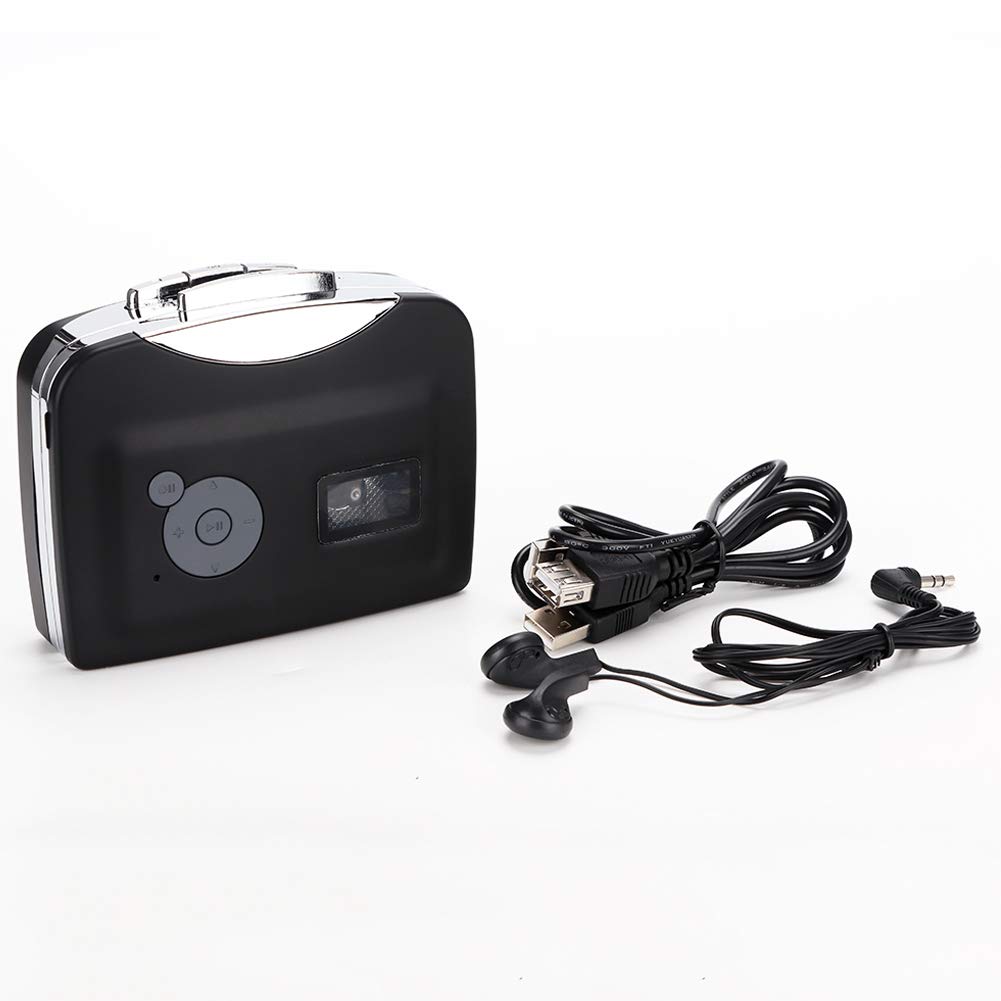 Cassette Machine Portable Cassette To MP3 Converter Stereo USB Cassette Digital Tape with MP3 Headphones Fast Conversion