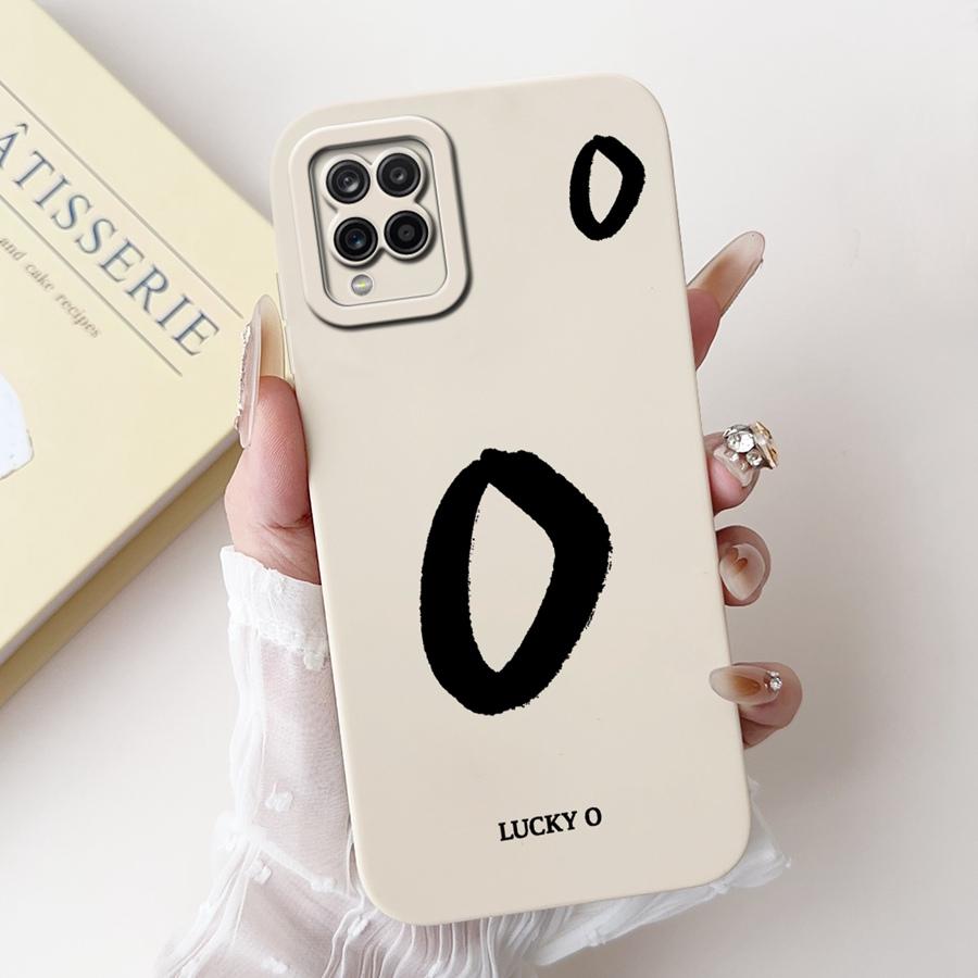 Für Samsung Galaxy A12 M12 F12 Hülle für A125F Weiches Silikon Hülle Buchstabe Bemalt Stoßfest Fundas für SamsungA12 M 12 Abdeckung