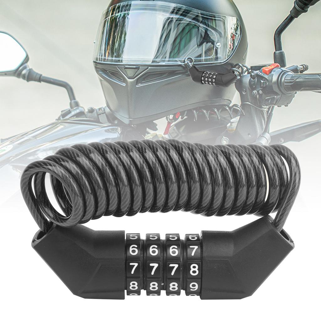 Mini Helmet Lock Anti Theft Password Lock for Motorcycle Bicycle Cycling Equipment