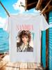 Maglietta Vintage Maglietta Grafica Vintage Sandra Cretu - Bianc...