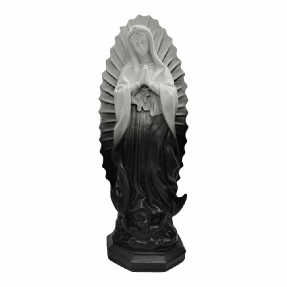 Figurka Matki Bożej z żywicy Katolicyzm Królowa Łaski Statua Madonny z żywicy Protestantyzm Modlitwa Religijny Gipsowy Ornament