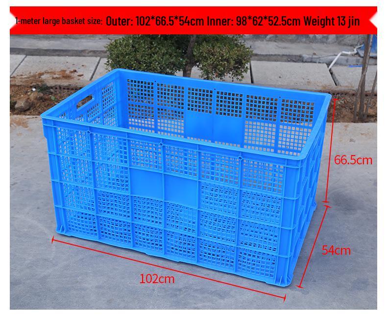 1-Meter Thickened Plastic Turnover Crate for Sorting Fresh Produce