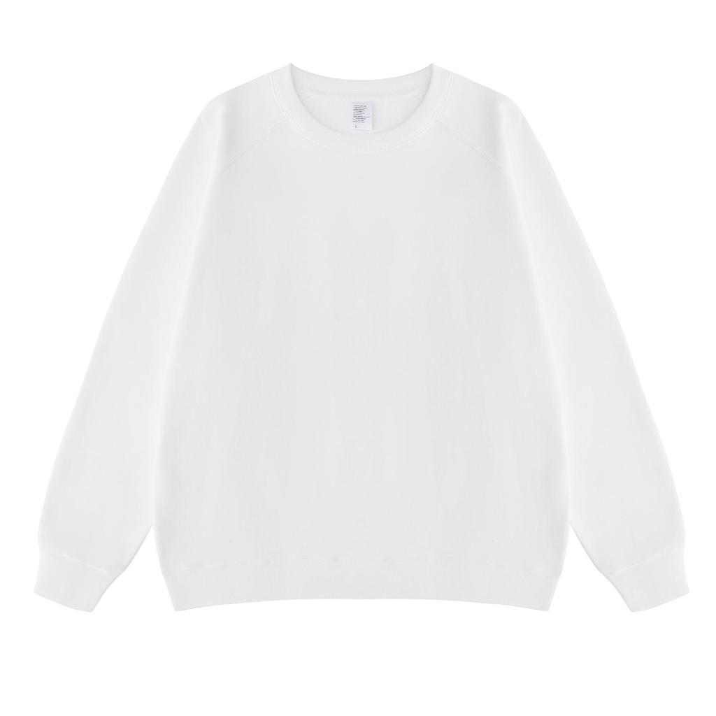 Unisex 480g Raglan Sleeve Color Block Crewneck Sweatshirt - Japanese Loose Fit, Streetwear Long Sleeve