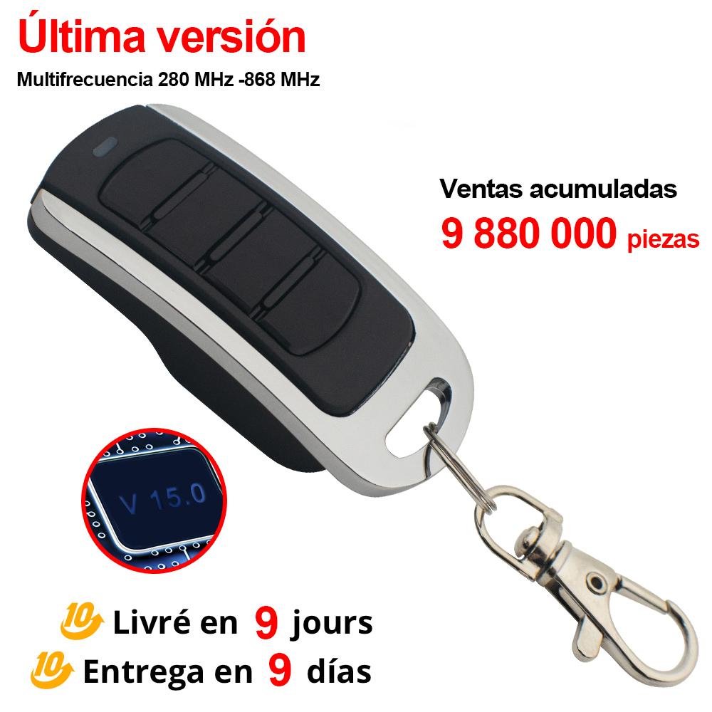 Multifrequenz-Garagentor-Fernbedienung 280 MHz-868 MHz Multi-Marken-Torsteuerung Drahtloser Sender 433 MHz 433,92 MHz Schlüsselanhänger