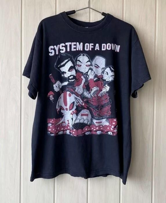 Редкая винтажная черная футболка System of a Down (Soad) 1998 года, унисекс, размеры S-5XL S