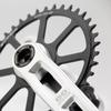 EVOSID Lightweight CNC Road Bike Crankset: 3-Bolt, 40-50T for Gravel & Folding Bikes