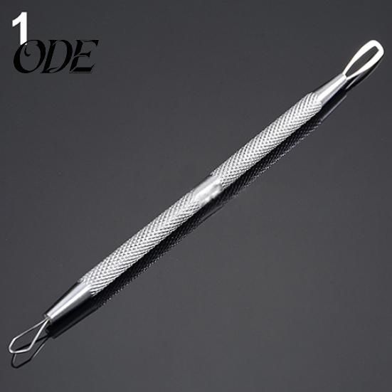 Non-Slip Stainless Steel Pimple Popper Acne Blackhead Removal Needle Tool Silver