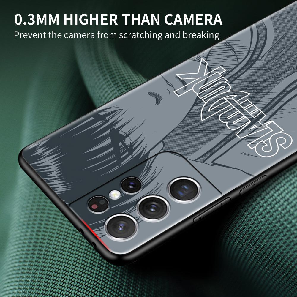 Anime SLAM DUNK Soft Black Case For Samsung Galaxy S21 Ultra S20 FE S10 Plus S10e S9 S8 S7 M51 M31 Silicone Shell Phone Cover