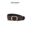 Black Vintage Sophisticated Buckle Belt For Women Ideal For Casual Denim Wear