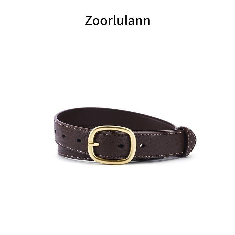Black Vintage Sophisticated Buckle Belt For Women Ideal For Casual Denim Wear