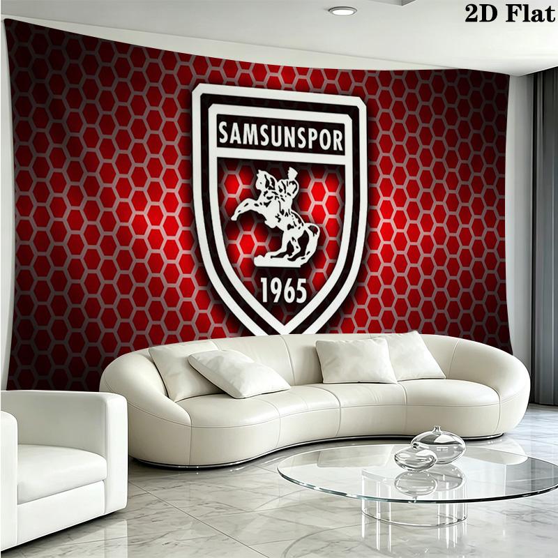 Samsunspor Wall Tapestry Aesthetic Wall Hanging Printed Fabric Blanket Decorative Tapestries for Bedroom Living Room Home Decor
