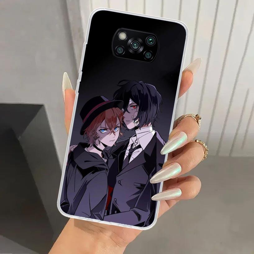 Bungo Stray Dogs Double Black Phone Case for Xiaomi Poco X7 X6 X5 X4 X3 Nfc F7 Ultra F6 F5 Pro F4 GT F3 M6 M5S M4 M3 Soft Print