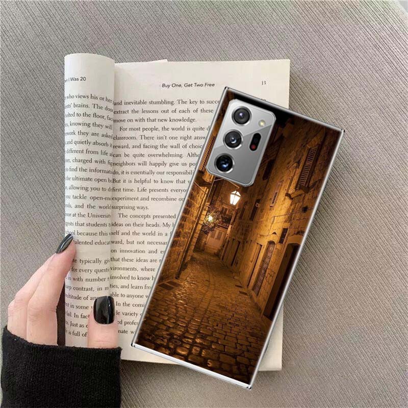 

Medieval Entrance Phone Case For Samsung Galaxy S25 Edge S24 S23 FE S22 S26 Ultra S21 S20 S10 Plus Capa Soft Samsung S25 Plus