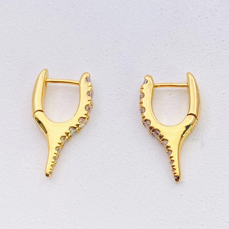 

Серьги из циркония женские серьги для холодного ветра осень и зима легкие роскошные старинные серьги серьги-гвоздики из циркония мода золотой