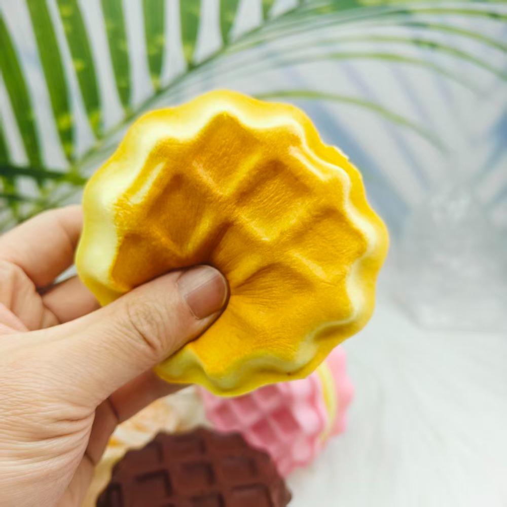 Squishy Simulated Layered Sandwich Cake Squeeze Toy Soft Stress Relief Slow Rising Sensory Fidget Anxiety Gifts for Kids Adults