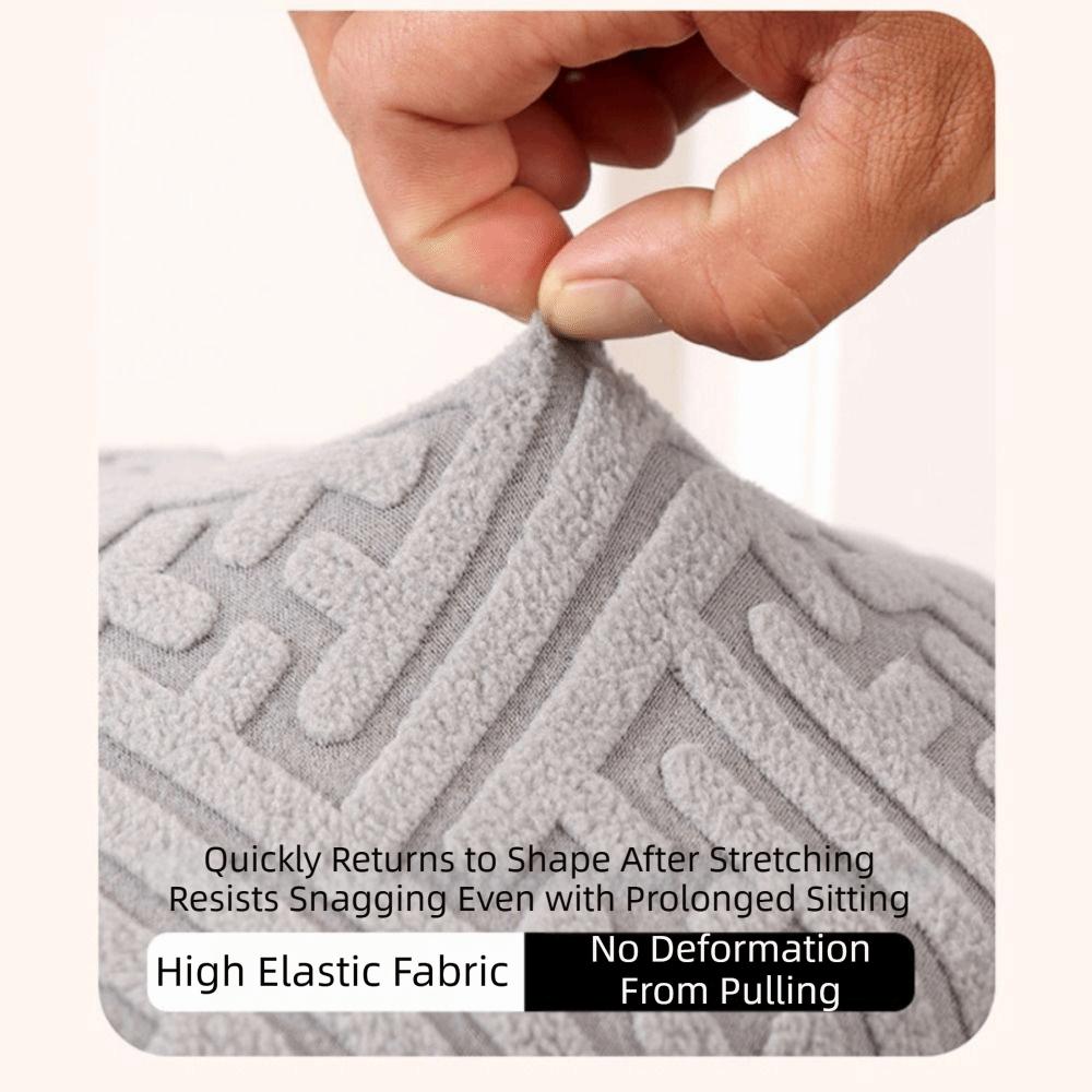 Easy Care Stretchable Bar Round Stool Cover Breathable Soft Seat Protector Elastic Skin-Friendly Chair Slipcover Home Use