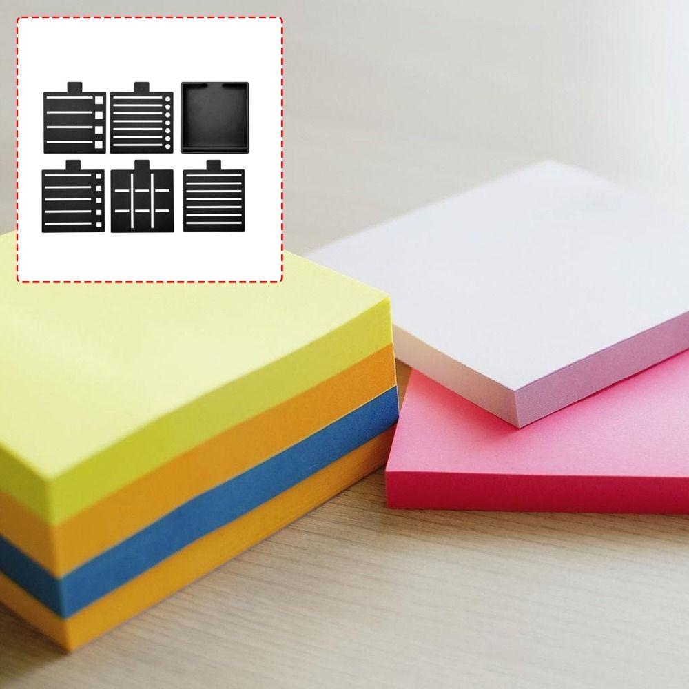 Reusable Sticky Note Stencil and Holder Plastic Note Template Holder Planner Organization