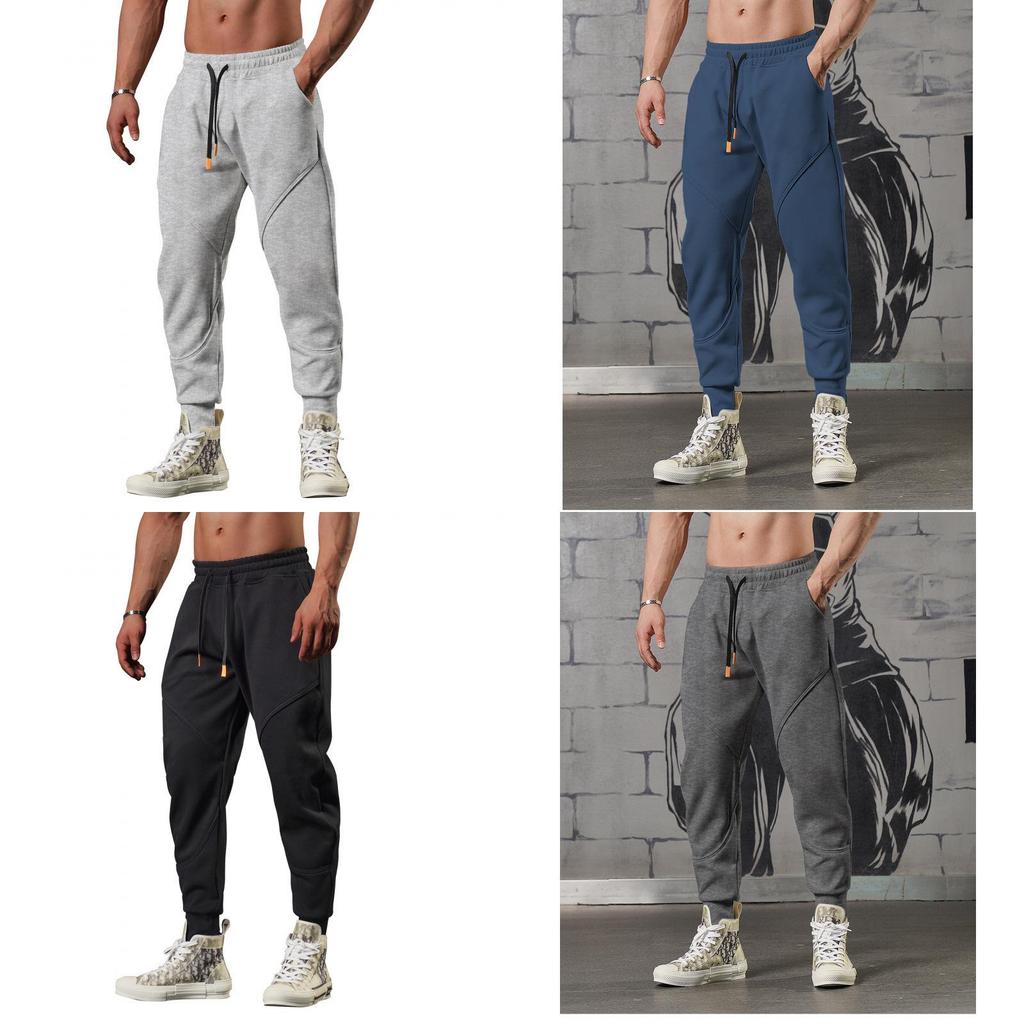 Sport Casual Pants Men With Stretch Fabric For Running And Gym Training