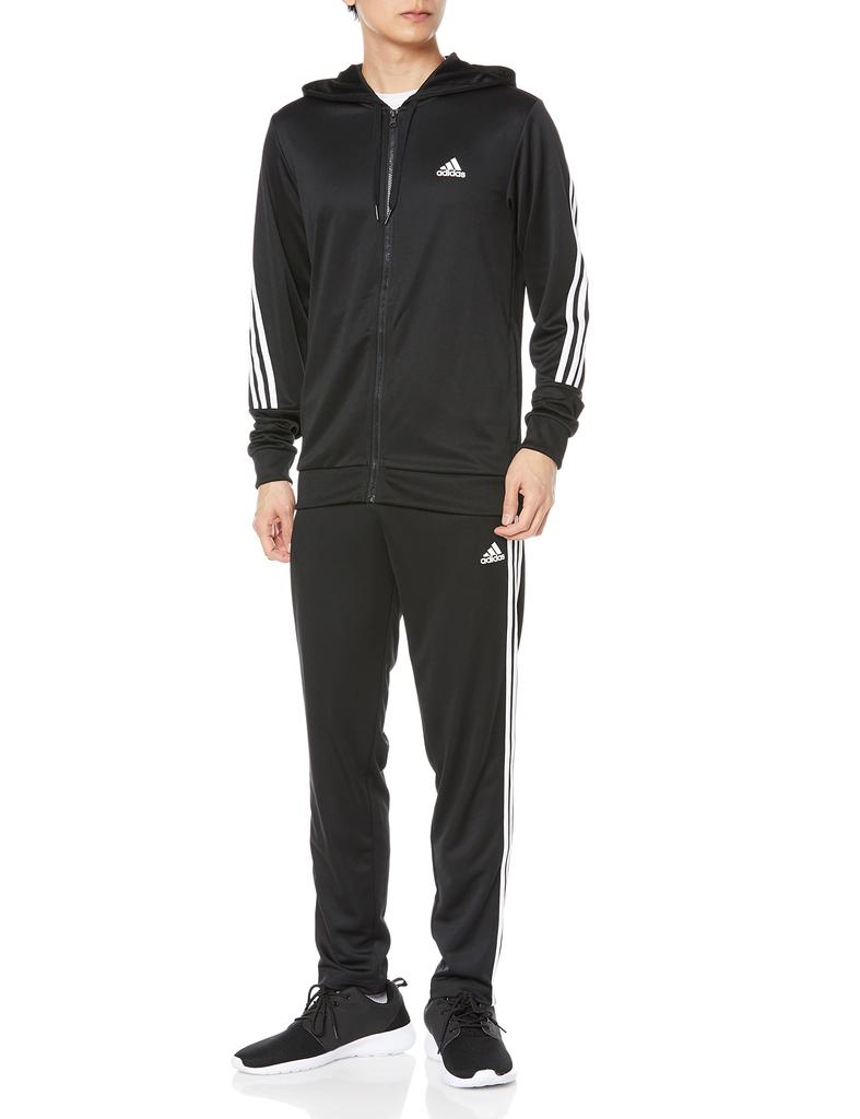 Adidas ECT05 Tracksuit Size L Men's 3-Stripes Set, Black/White (IC6767),