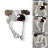 Cute Dog Ear Furry Plush Hat Warm Fleece Lining Earflap Hat Outdoor Activity Windproof Beanies Hat for Teens and Adults